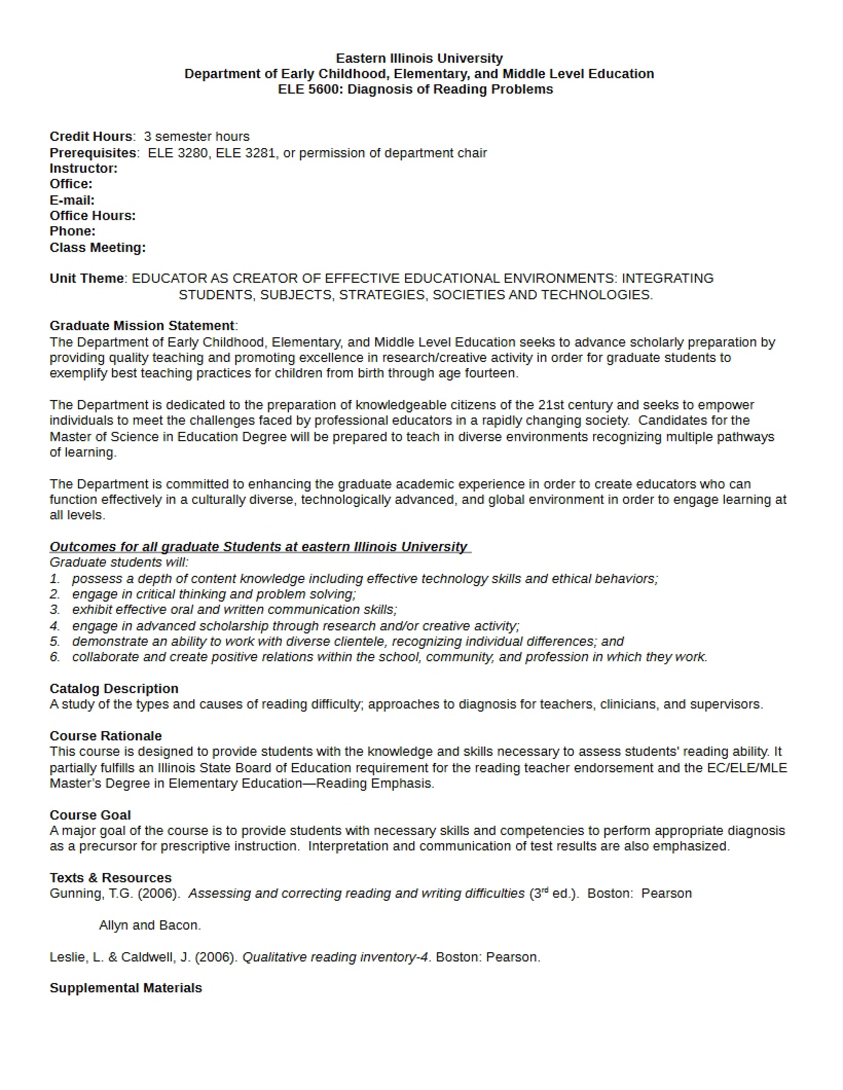 Syllabus