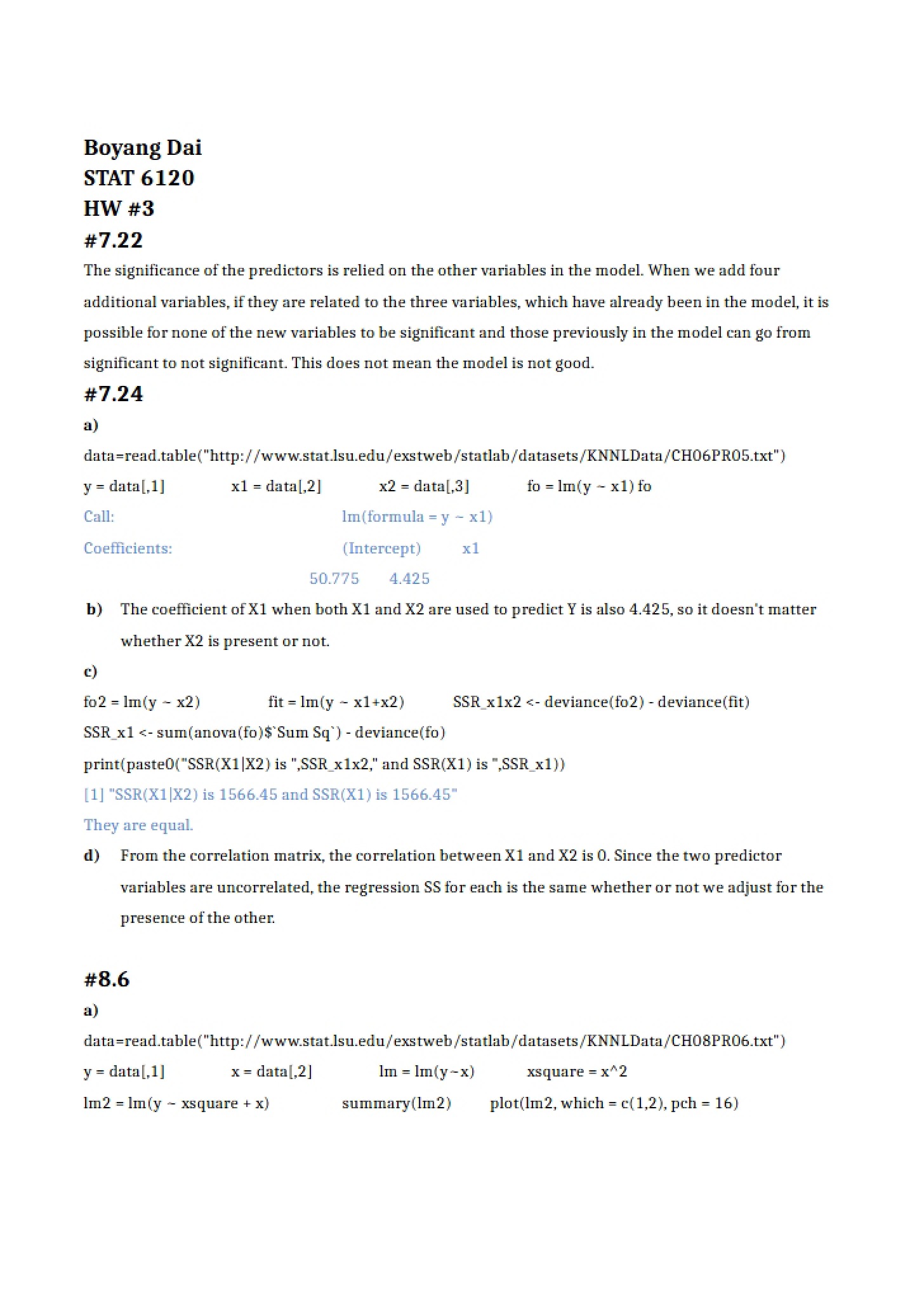 Homework Set 7