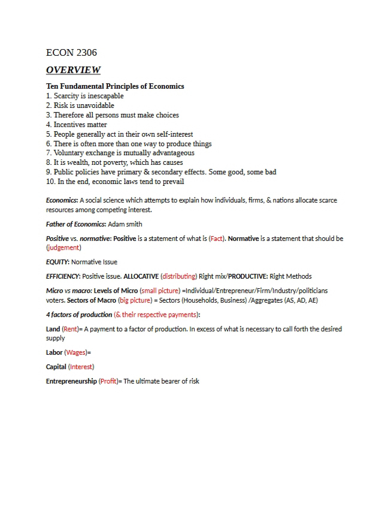 Document for ECON 2603