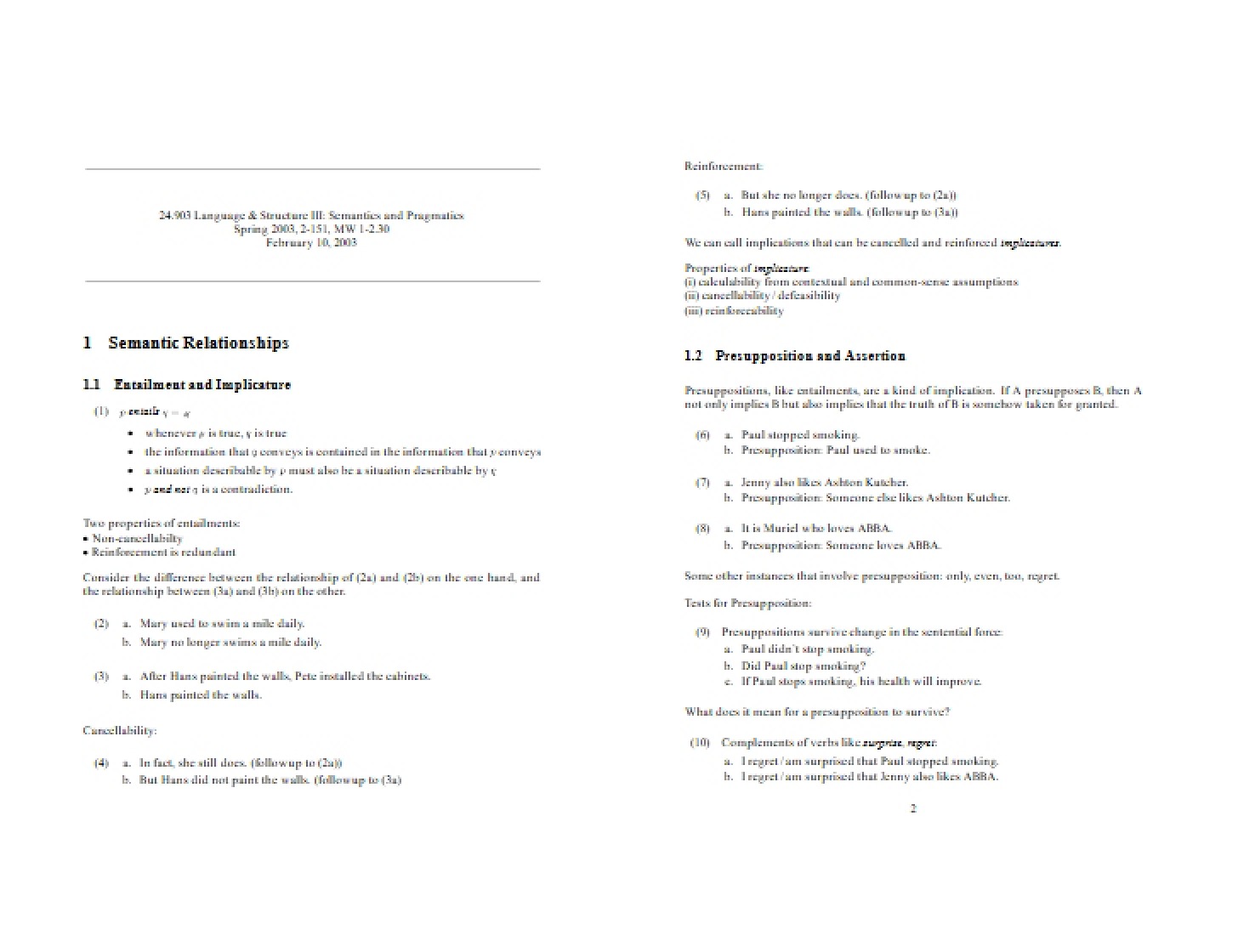 Linguistics Notes