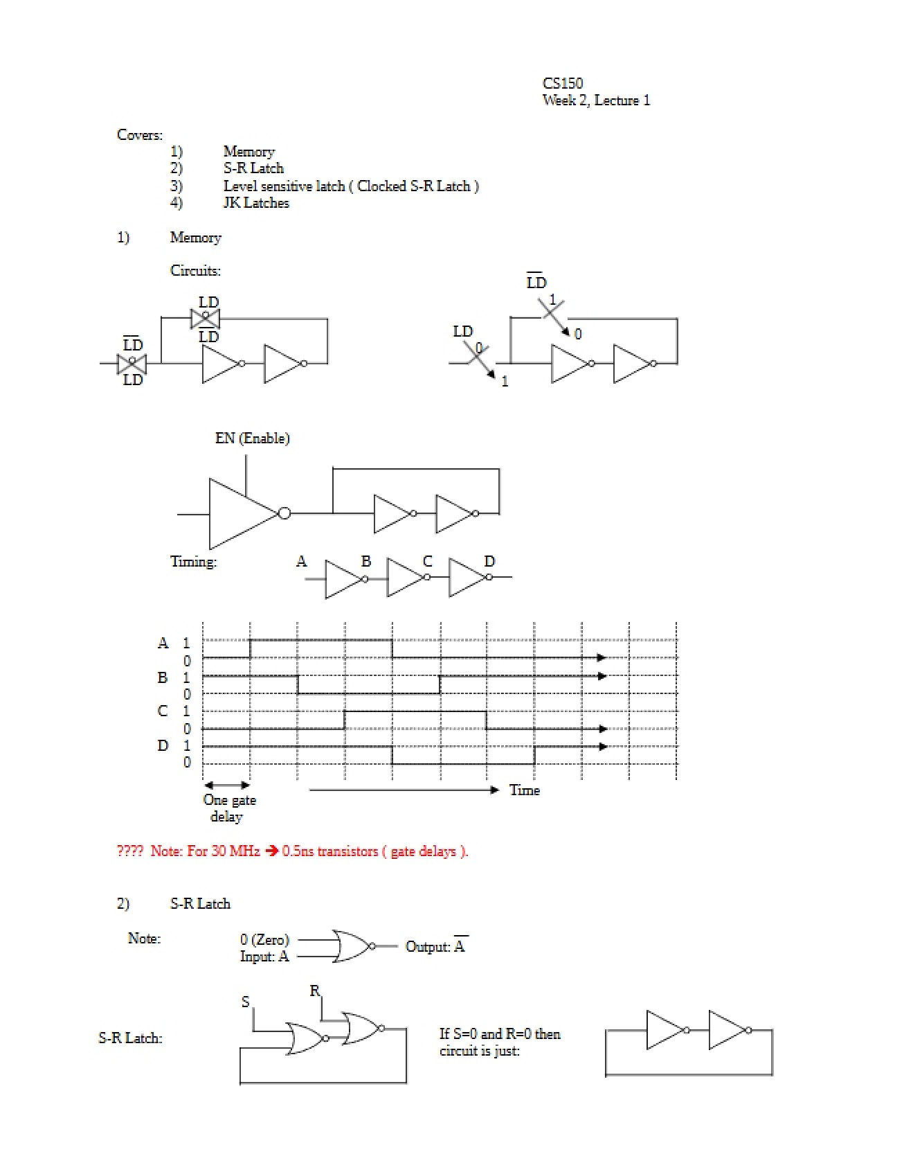 Lecture Review Notes