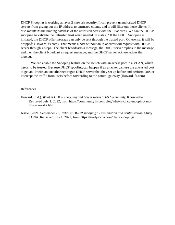 DHCP Snooping - Preventing Attacks and Enhancing Network Security