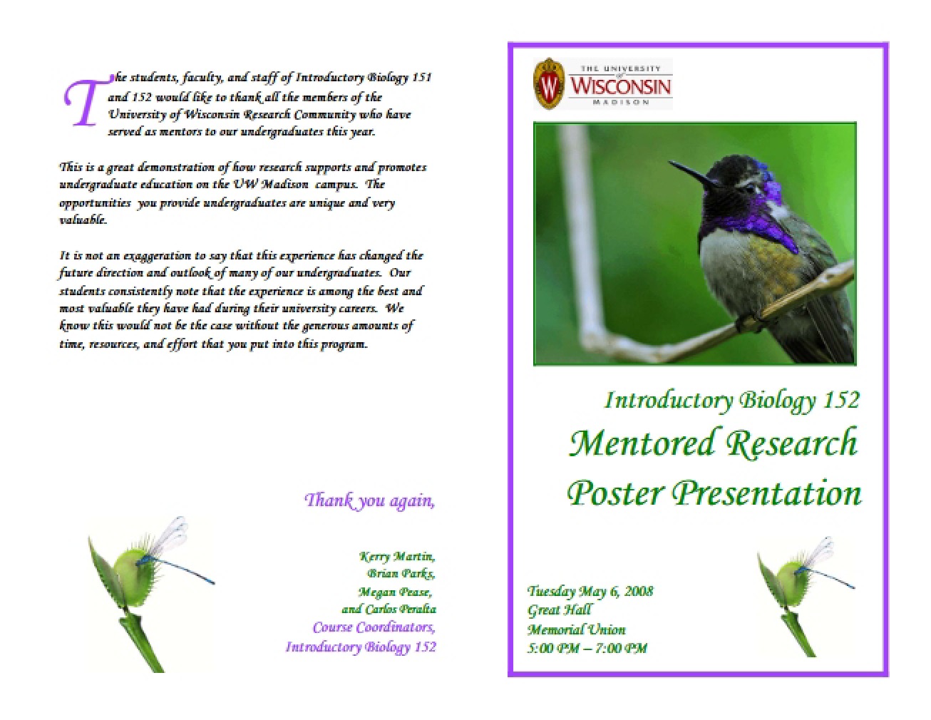 Session for Mentored Posters