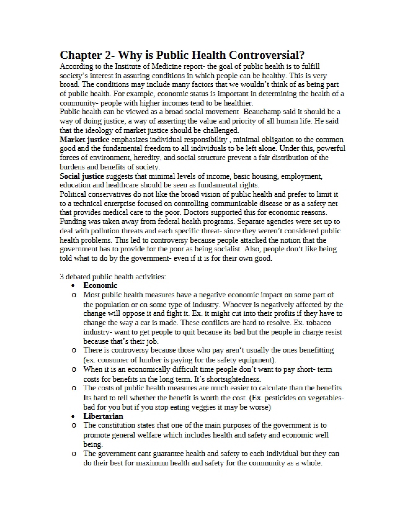 Why Public Health Is Controversial (Chapter 2)