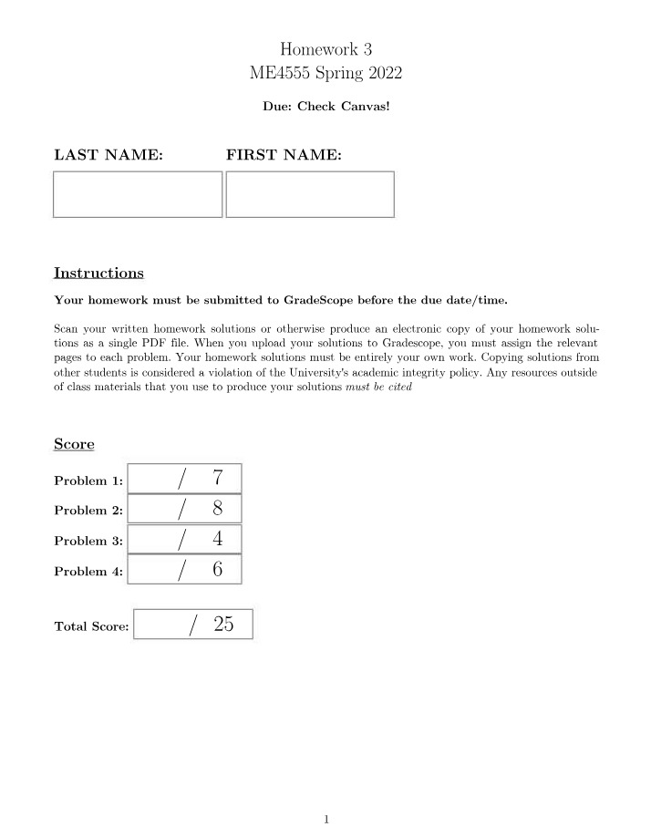 ME 4555 - Homework 3 (Spring 2022)
