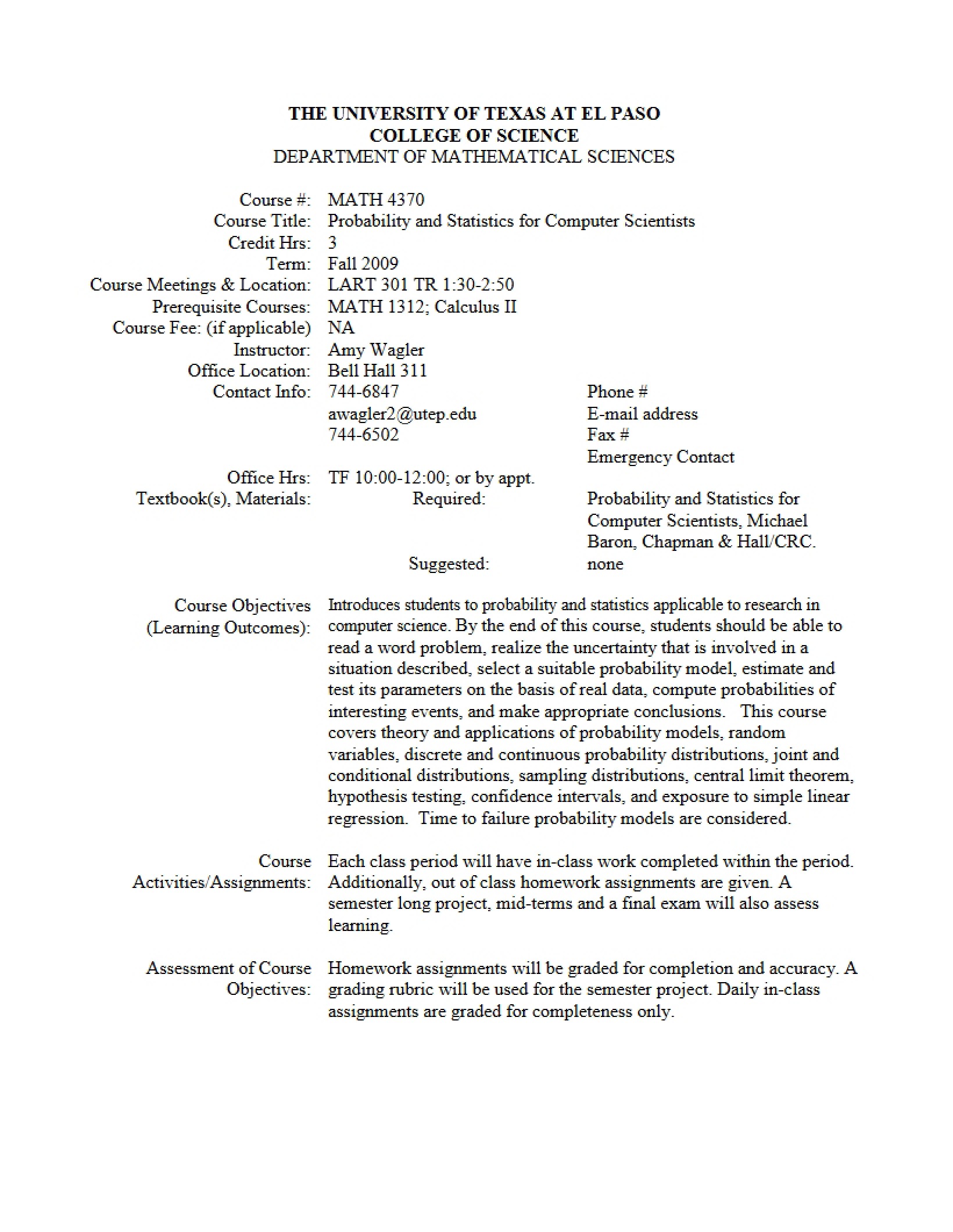 Syllabus Topics Seminar