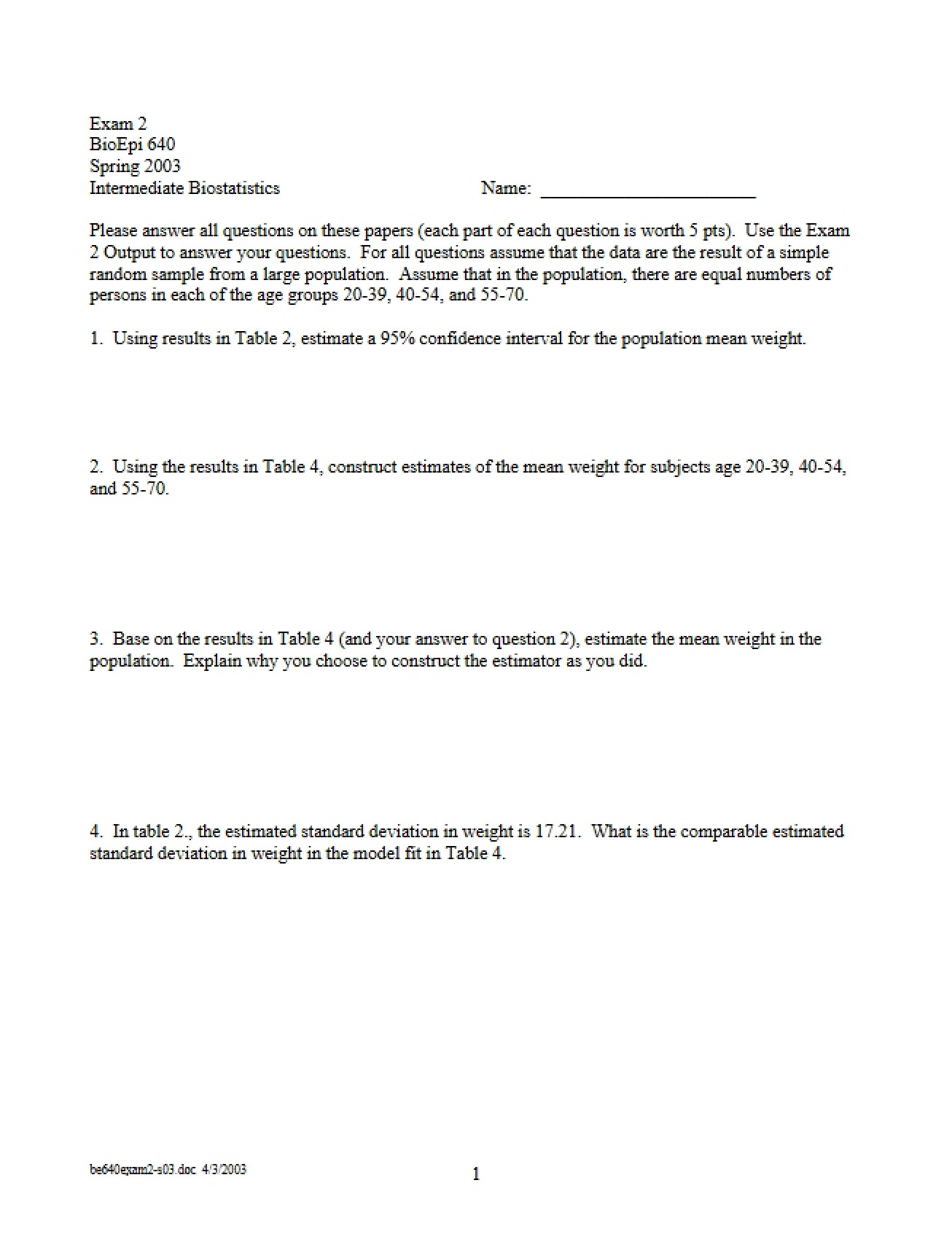 Exam Session 2