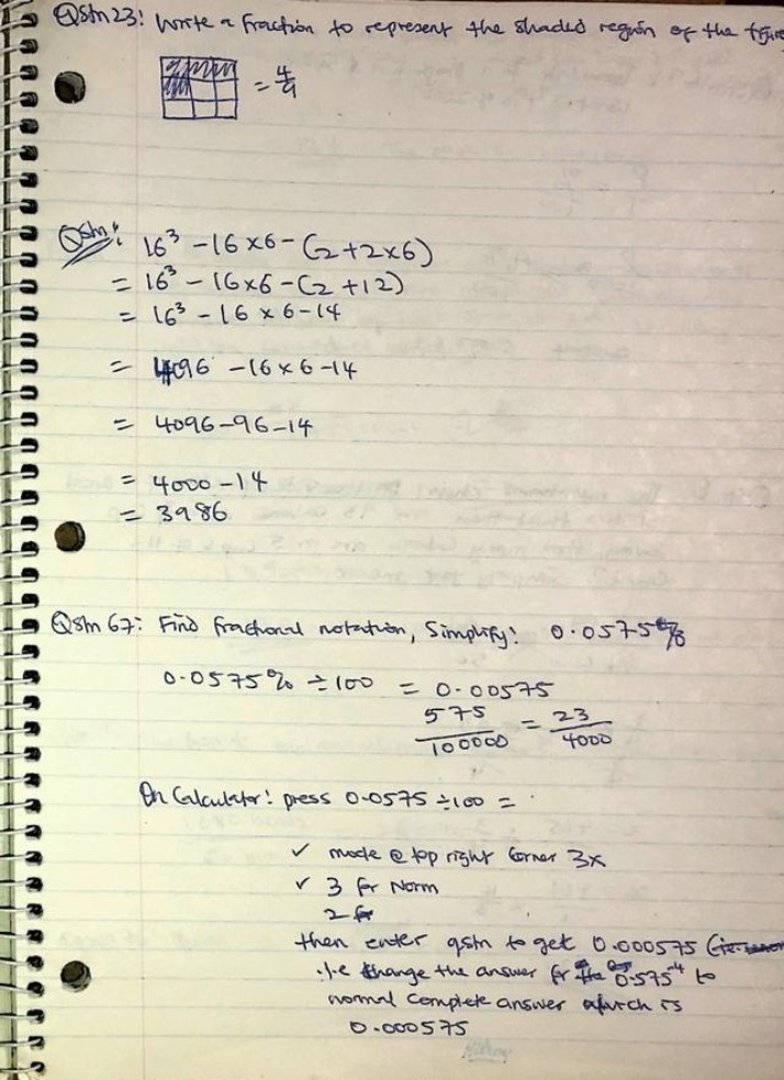Math Questions and Solutions