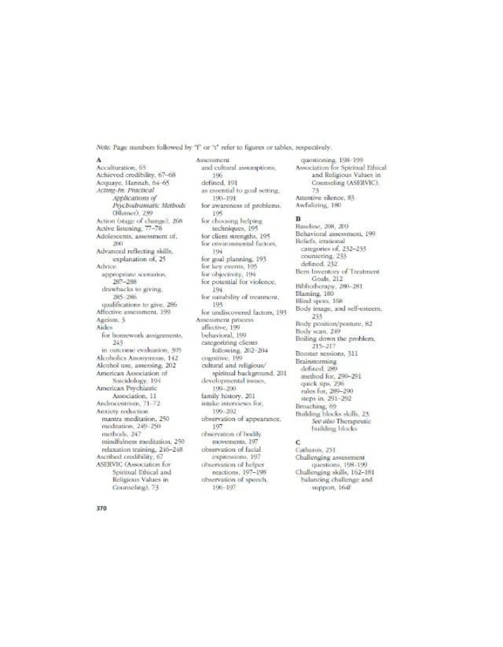 Guide to Counseling and Assessment Techniques