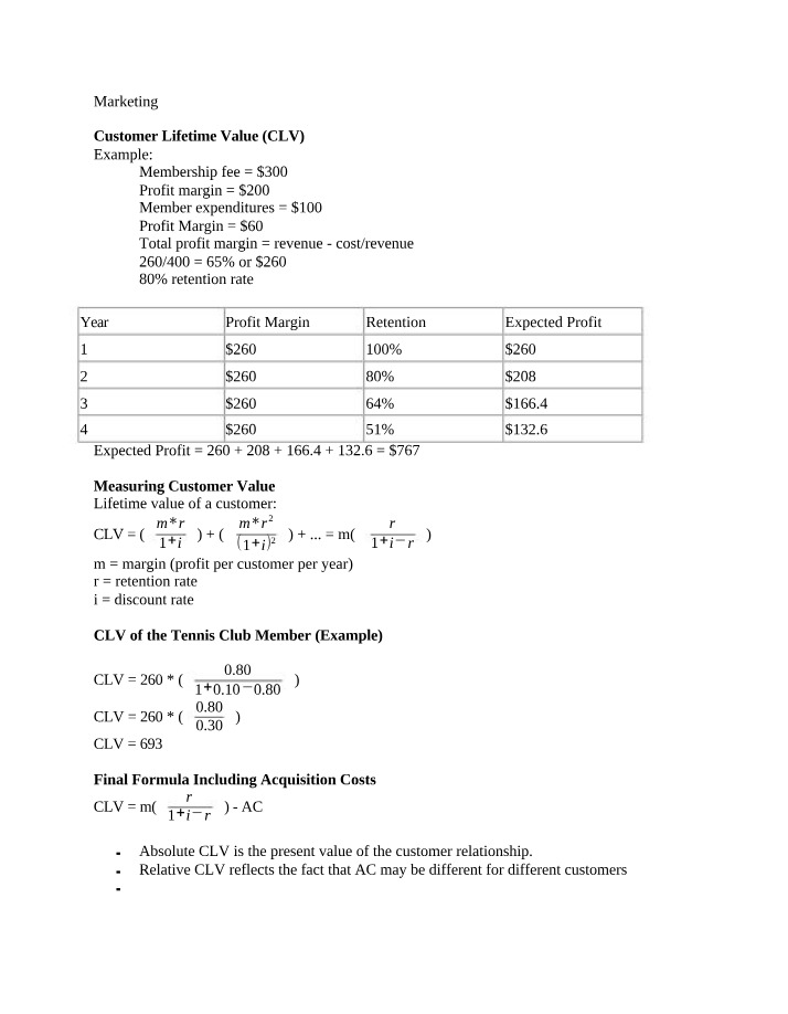 Maximizing Profits - Calculating Customer Lifetime Value