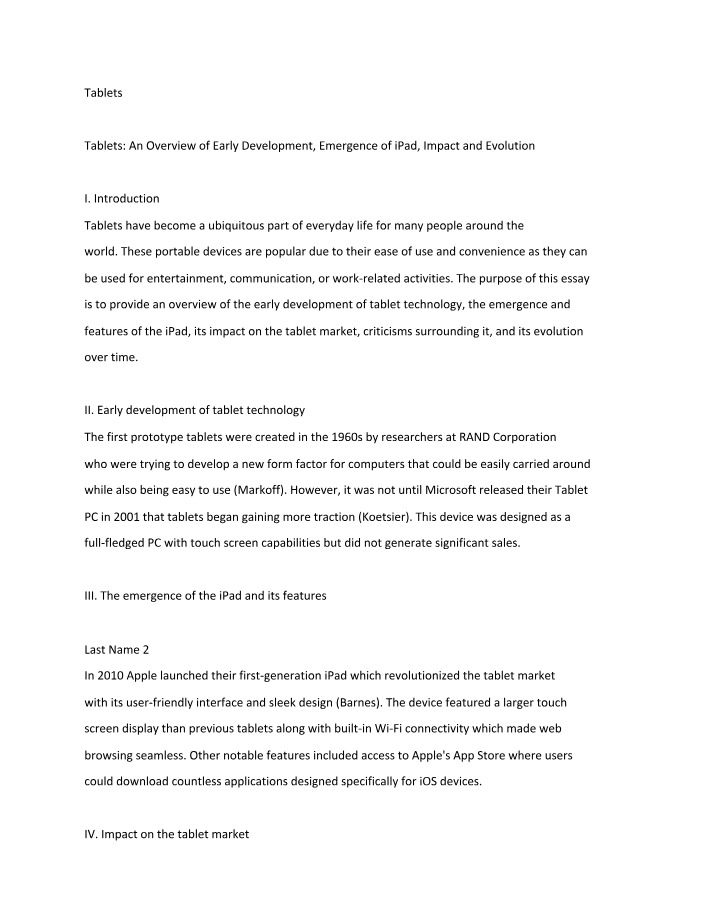 ENG111 - Tablets