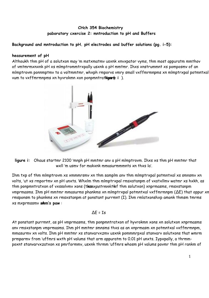 Lab 2 - pH Solutions