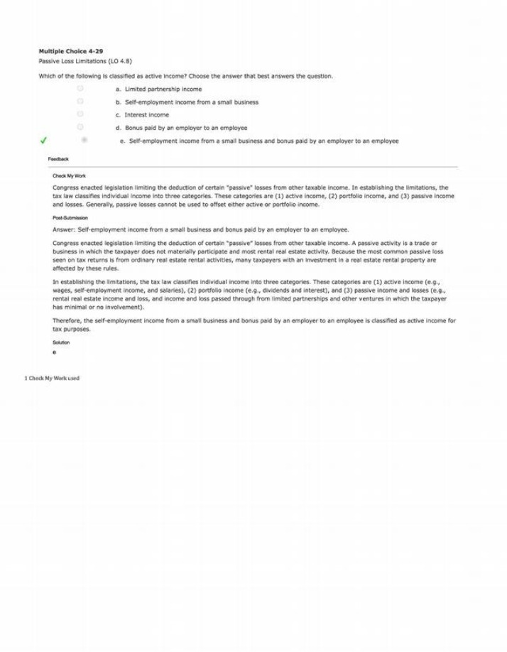 Limitations on Passive Loss