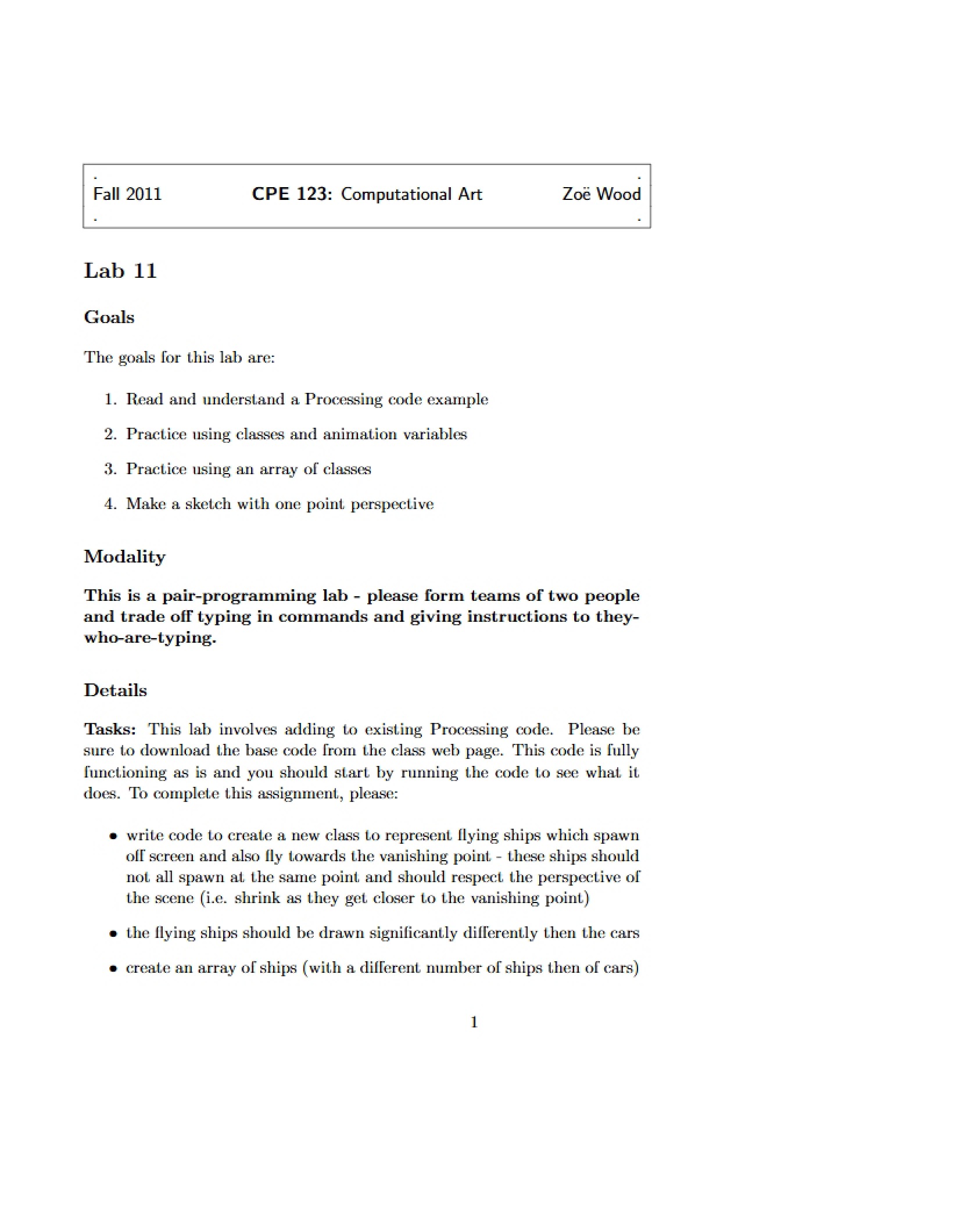 Lab Session 11
