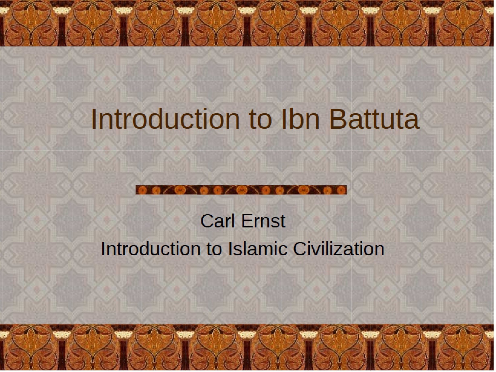 Ibn Battuta Intro