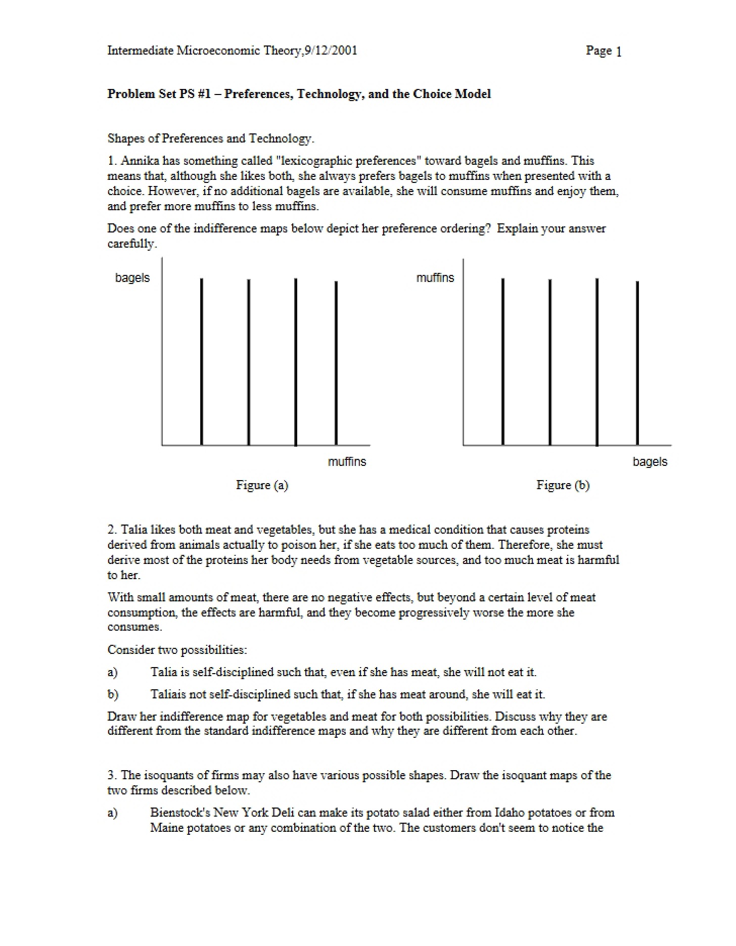 Choice Model Technology and Preferences