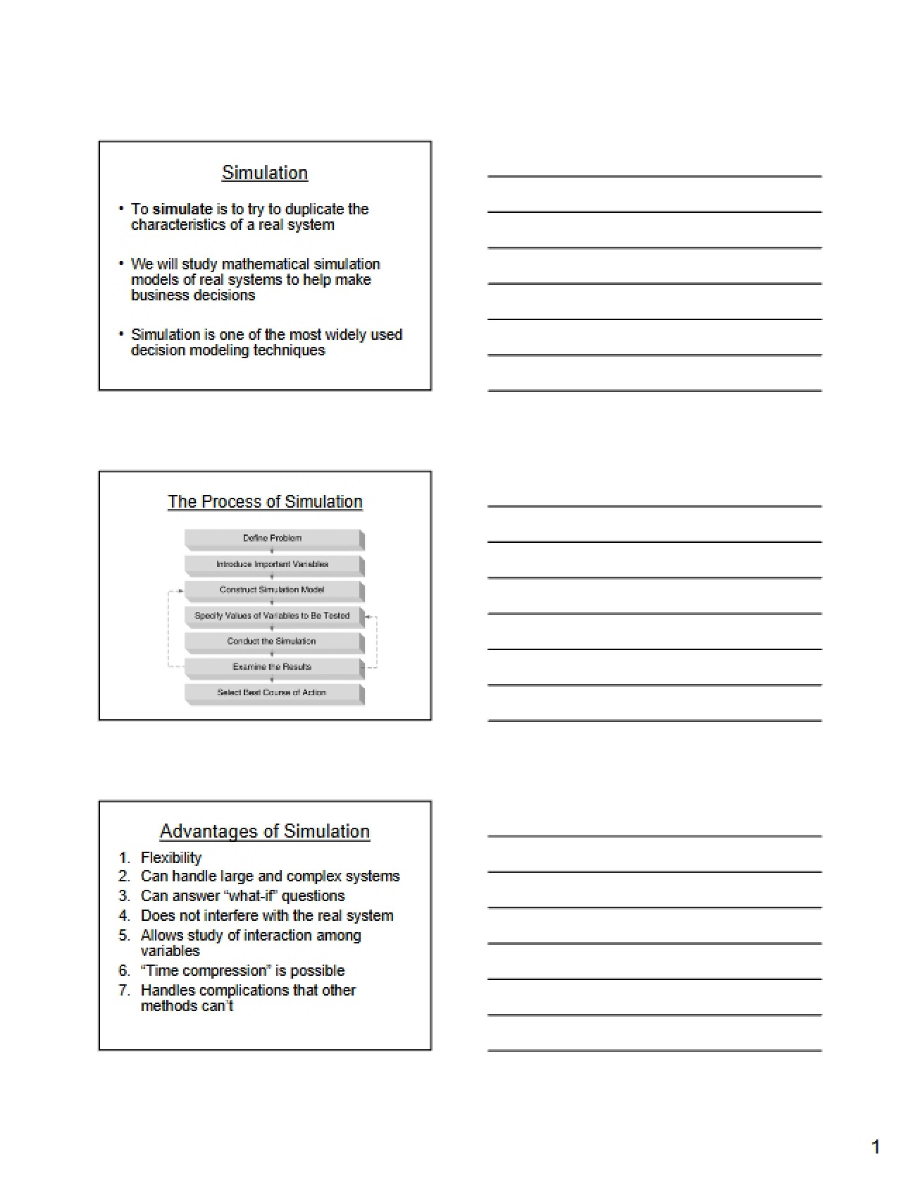 Introduction to Simulation
