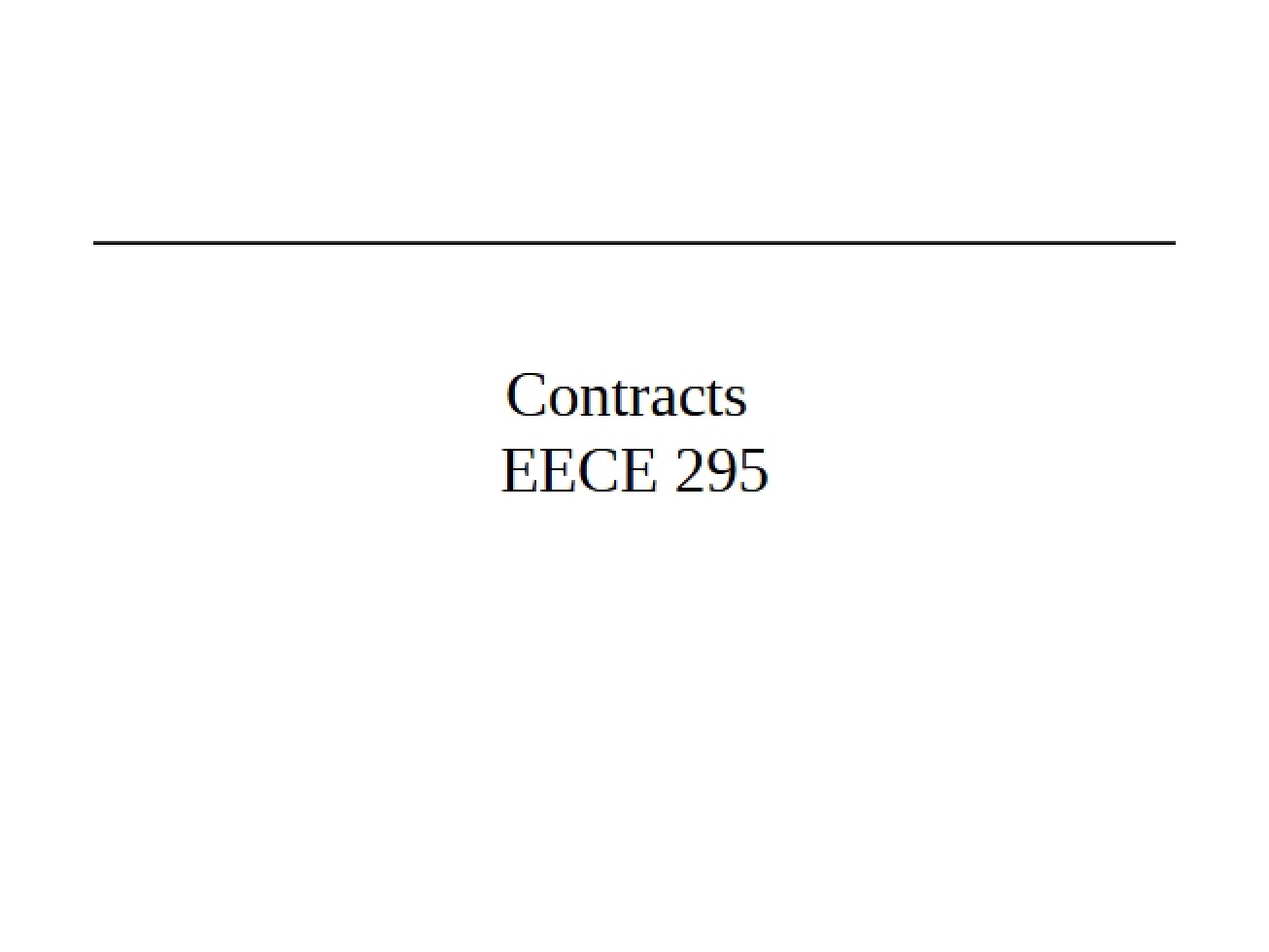 Contract Law Overview