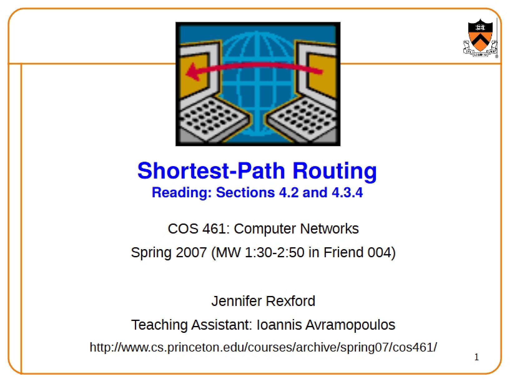 Routing via Shortest Path