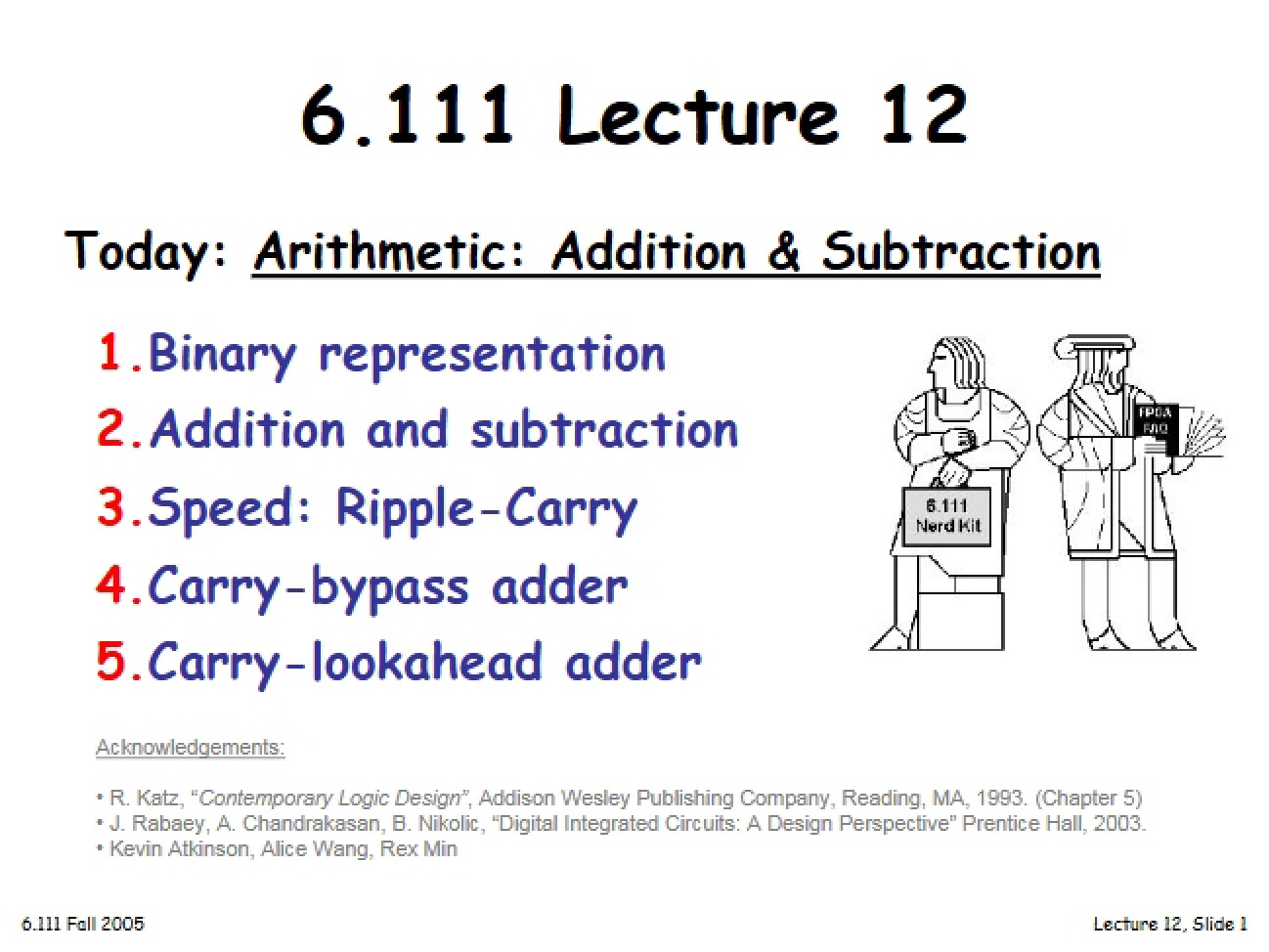 Arithmetic Circuitry