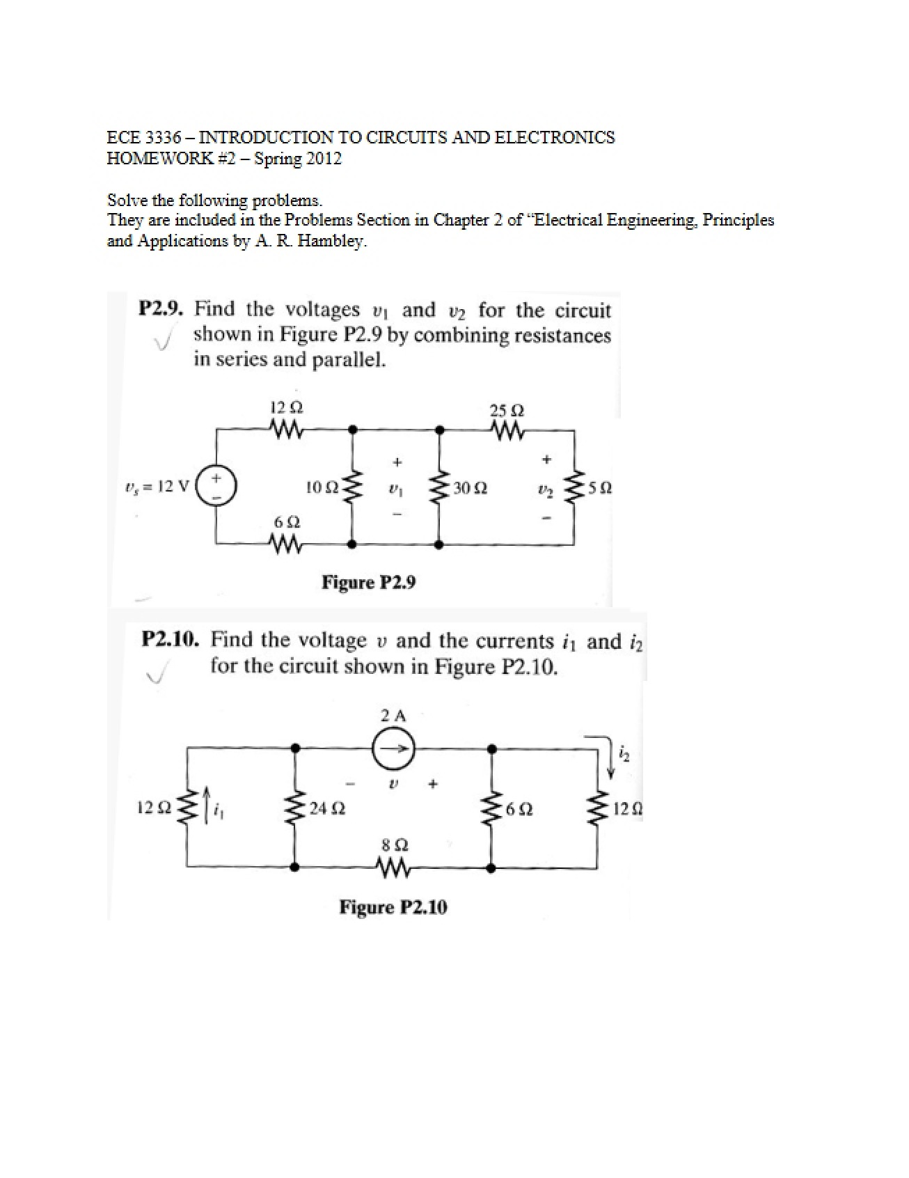 Second Homework