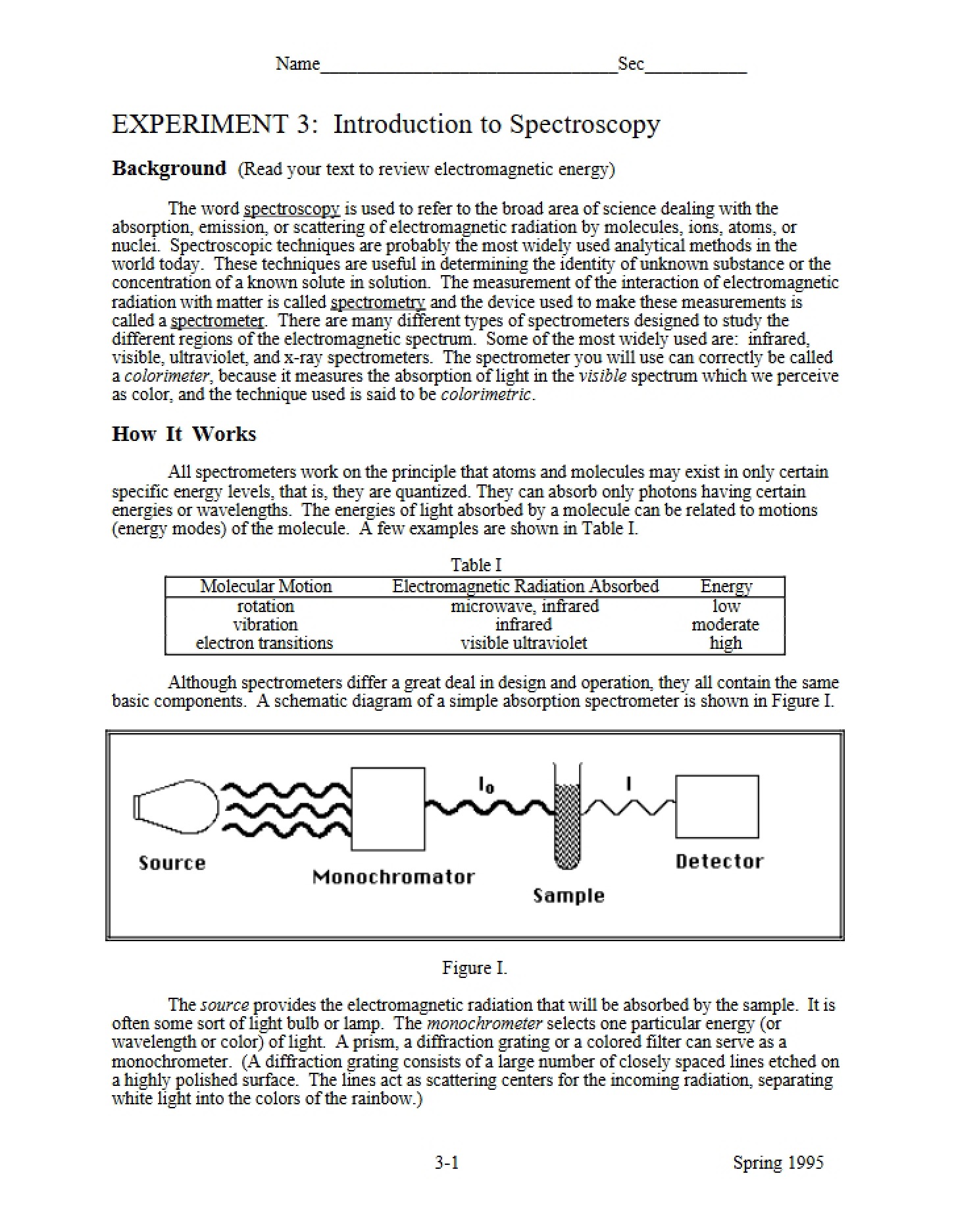 Instructional Notes