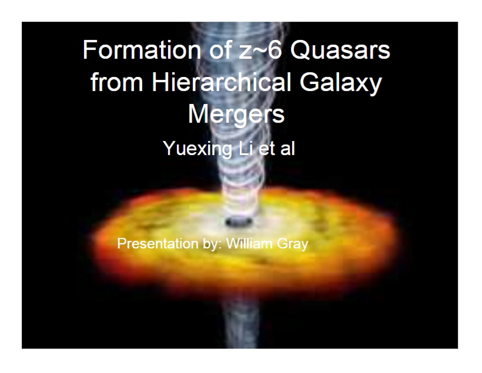 Galaxy Mergers Hierarchical