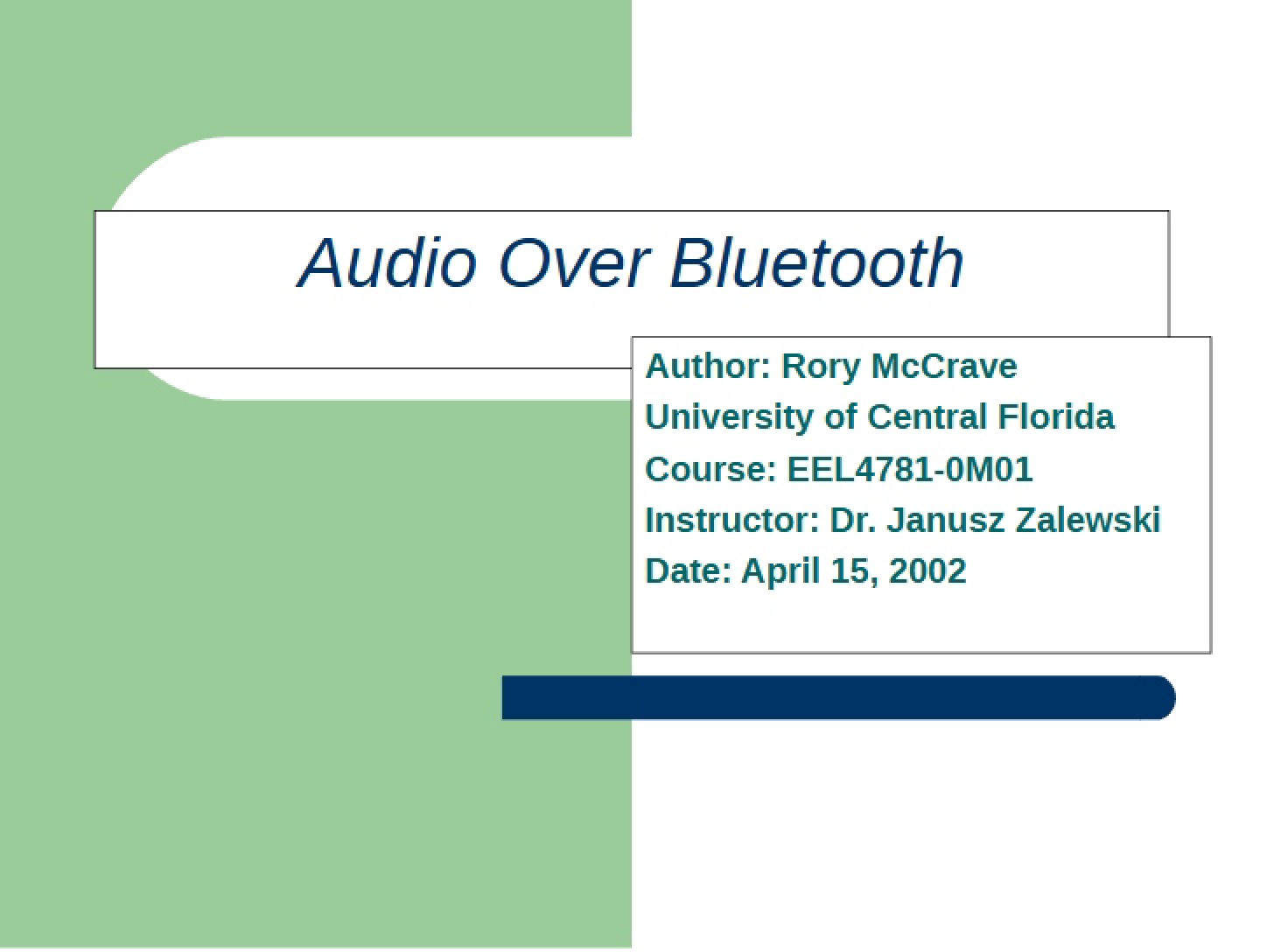Bluetooth Audio