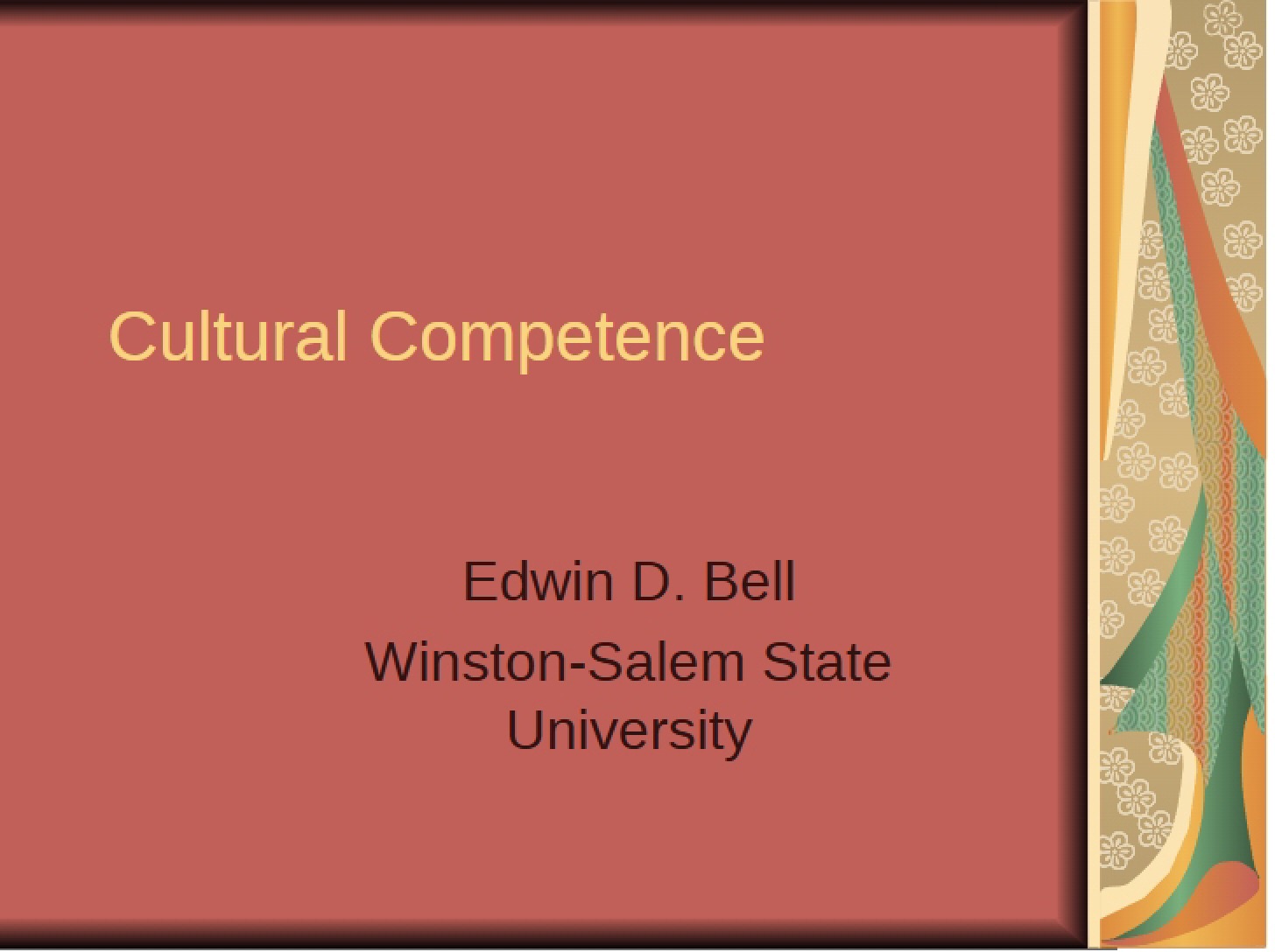 Competence in Culture