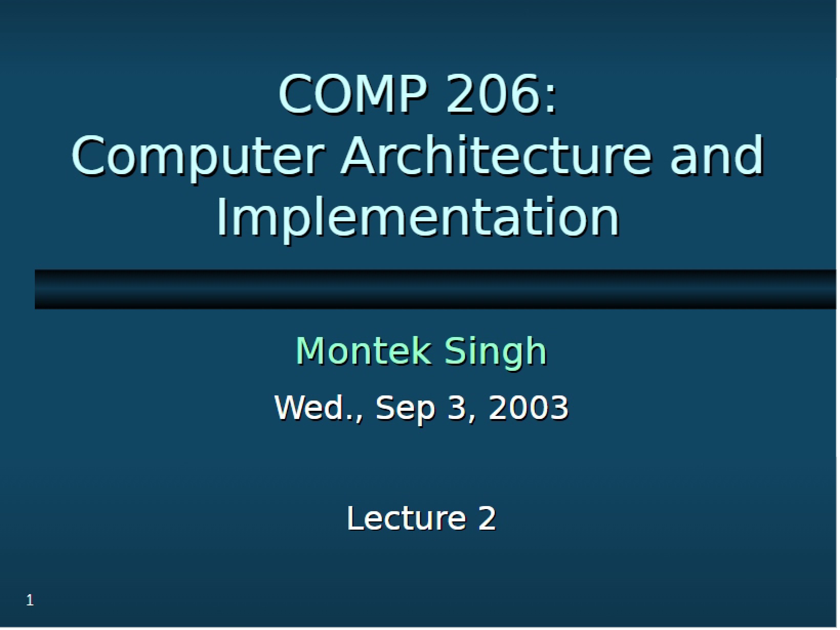 Architecture Lecture Records