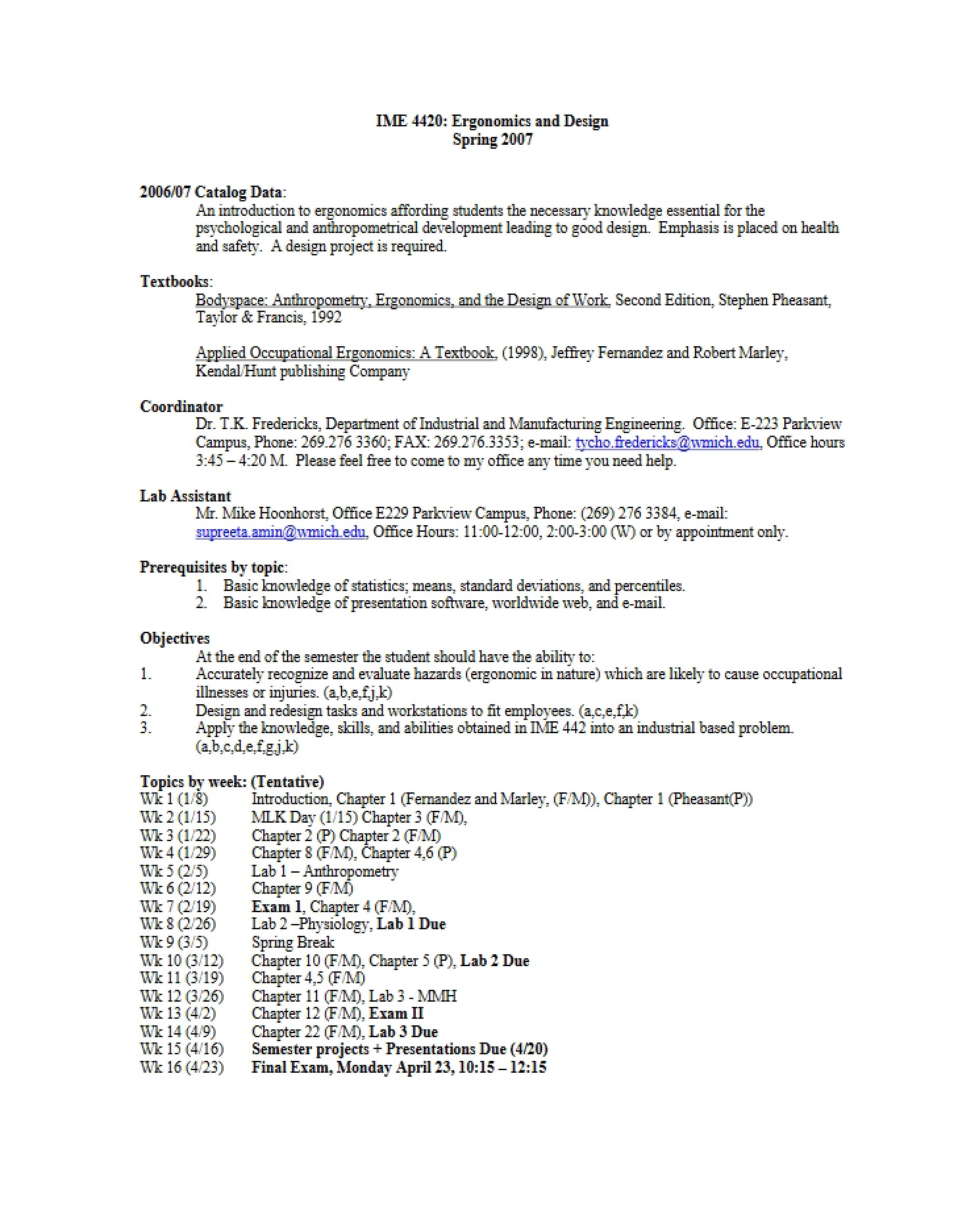 Syllabus for IME 4420