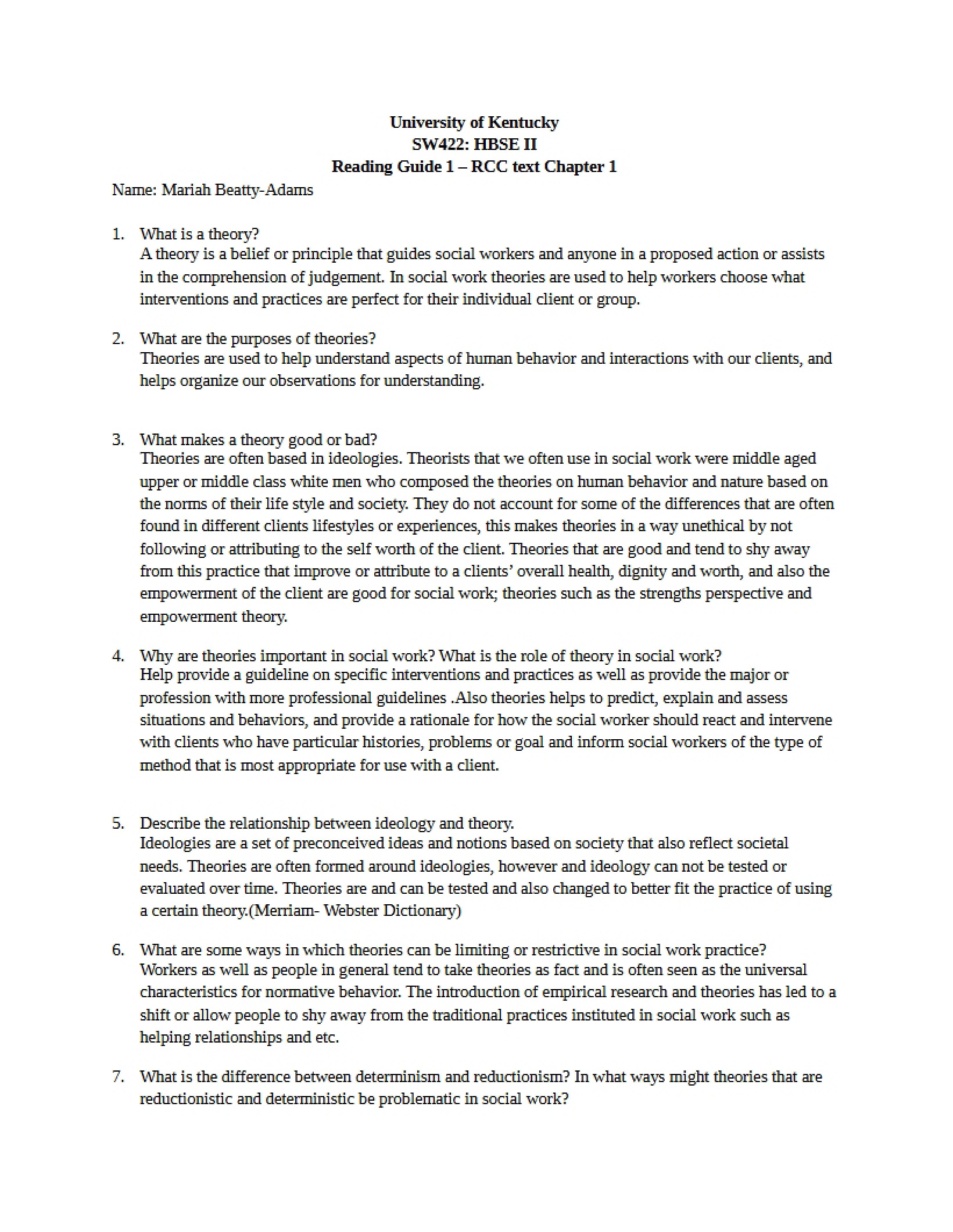 Guide for Reading 1