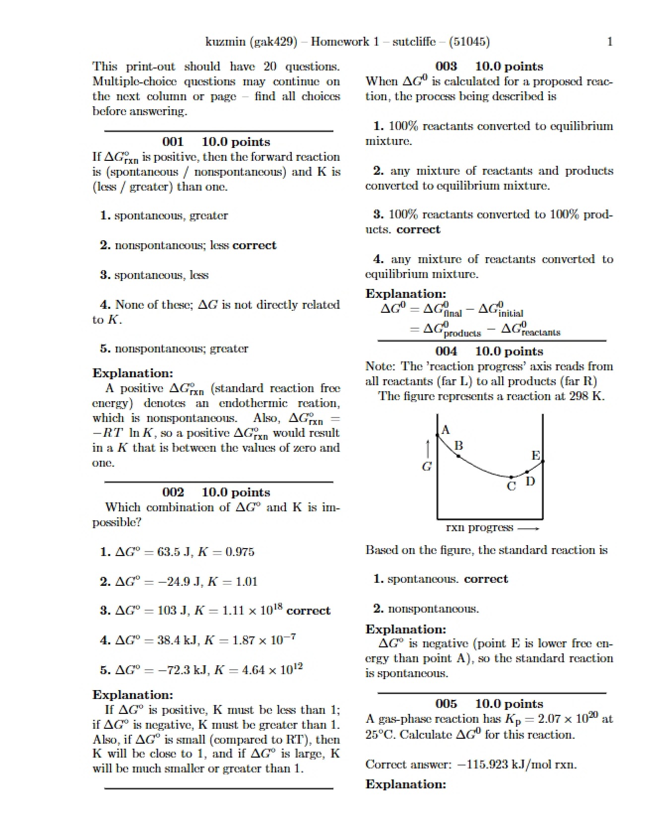 First Homework Assignment