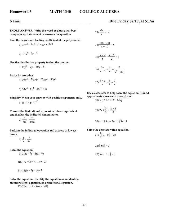 Math 1340 Spring 2023 Homework 3 Part 1