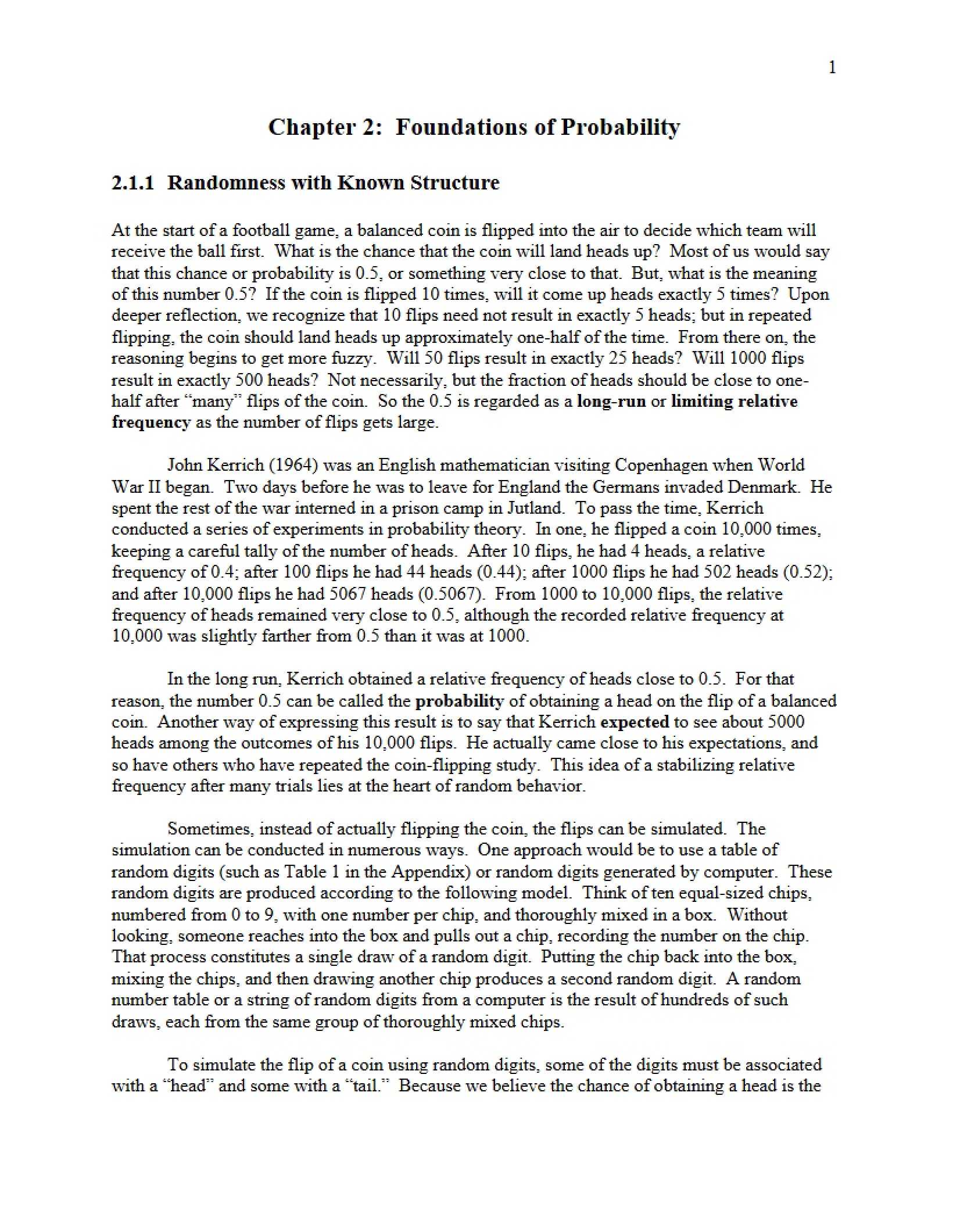 Probability Foundations