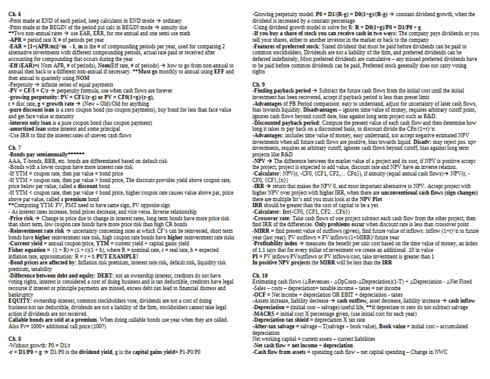 Course Lecture Notes