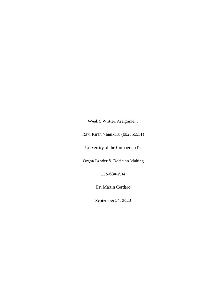 Week 5 Research Paper for ITS-630