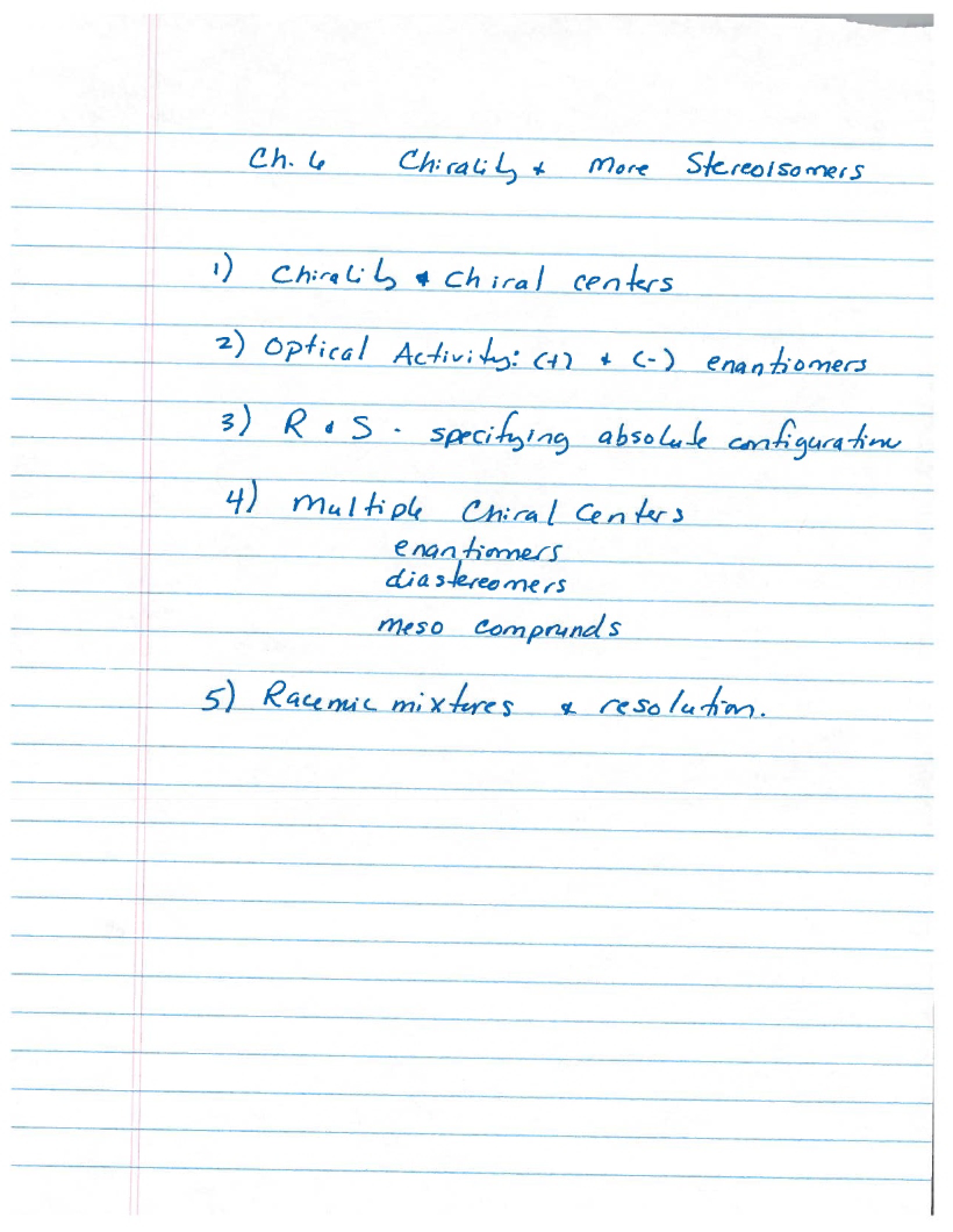 Concept of Chirality