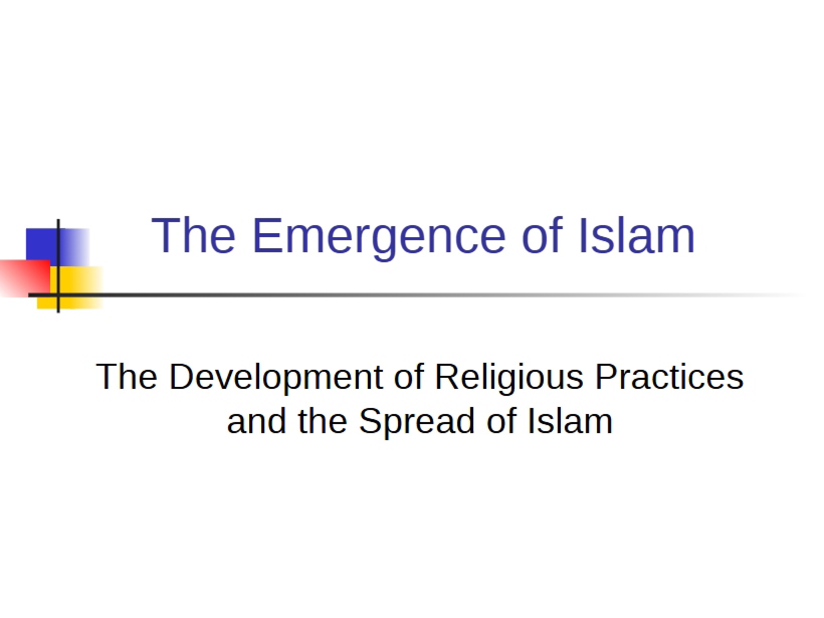 Islam Emergence