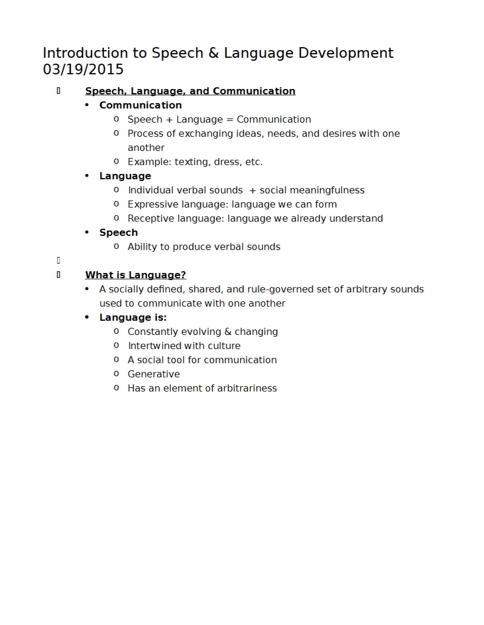 Notes for Second Exam