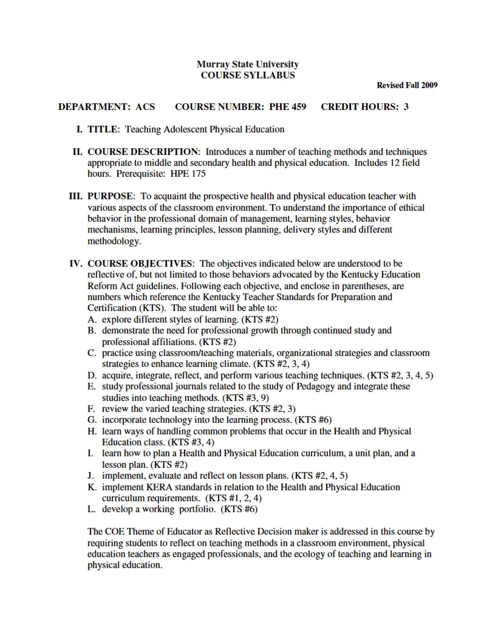 Syllabus