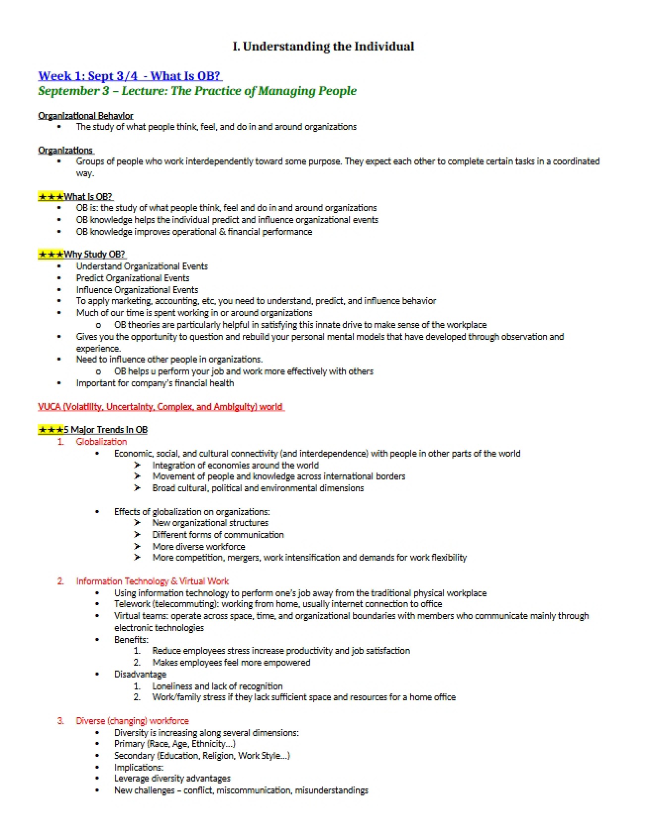 Managing People Practice Lecture
