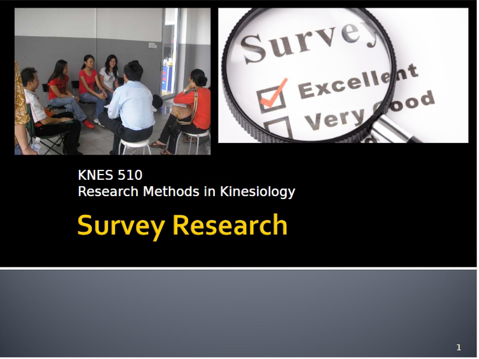 Researching via Surveys