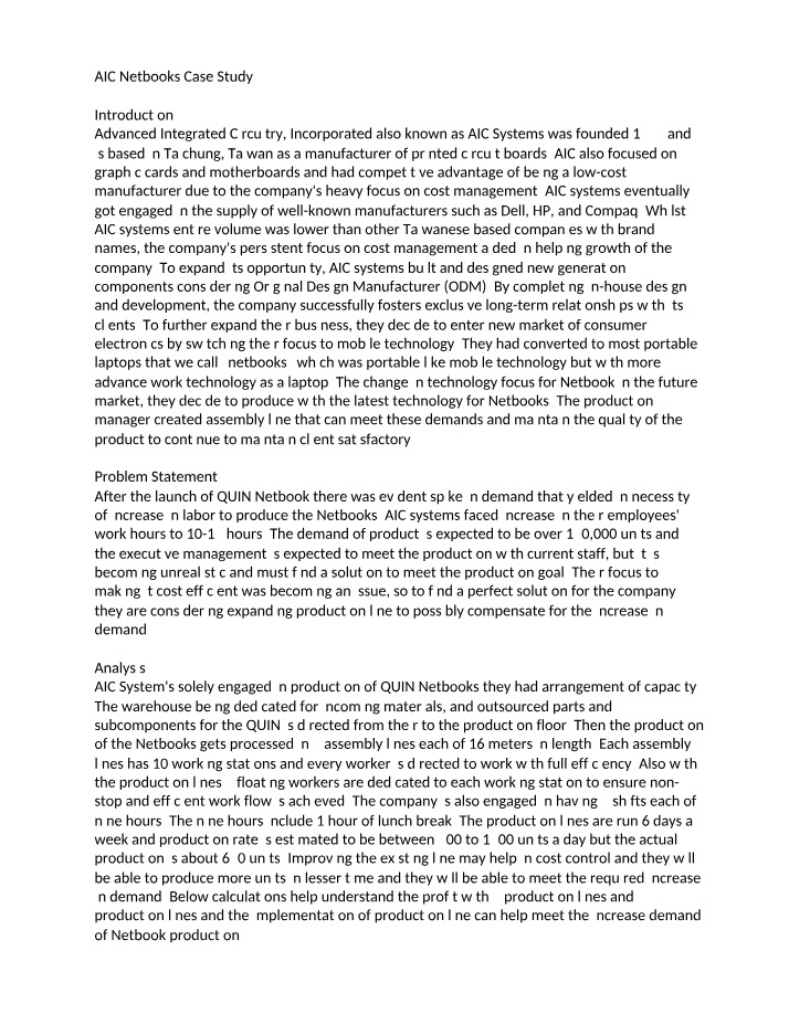 AIC Netbooks Case Study - Meeting Increased Demand