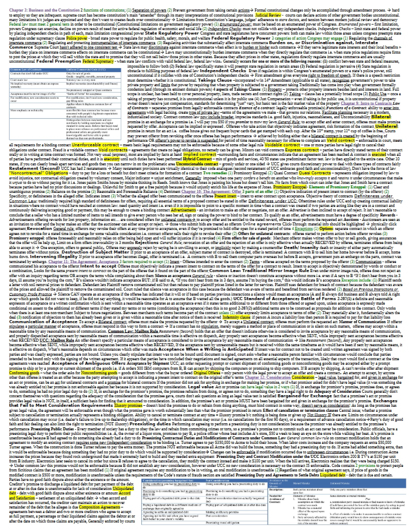Lecture Notes - 3 Pages