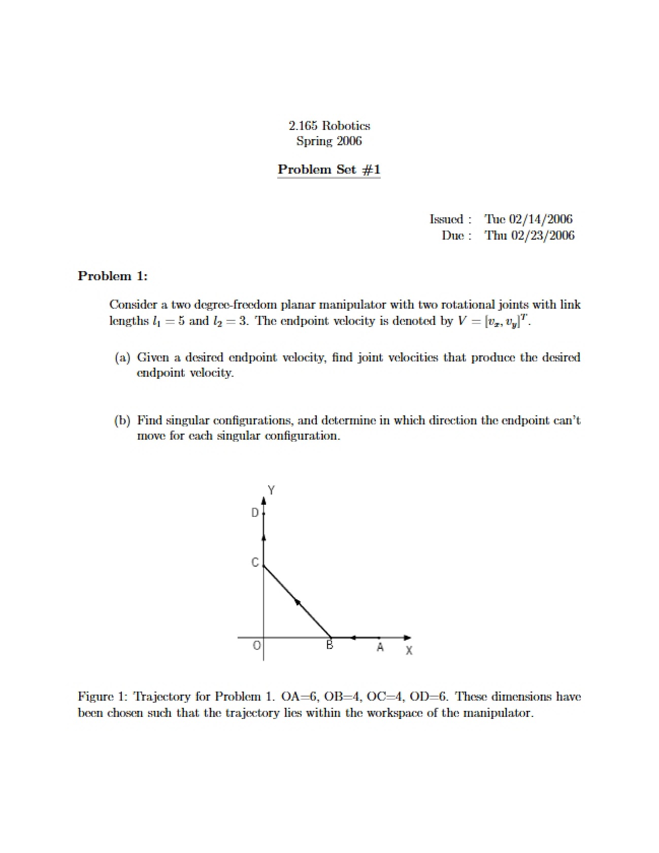Robotics Problem Set 1