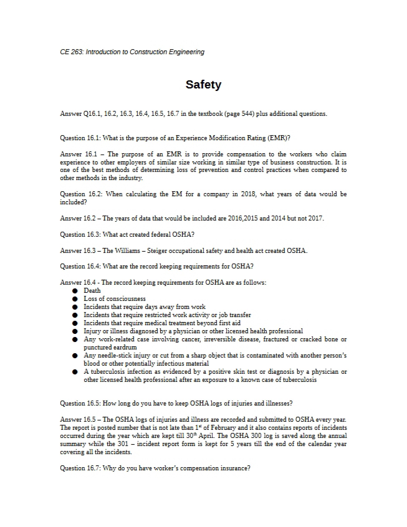 Safety Protocols