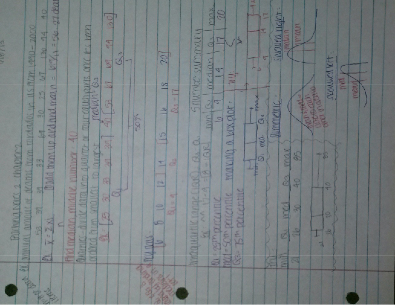 Statistical Class Notes Collection
