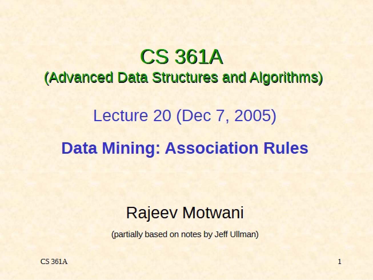Data Mining Association Rules