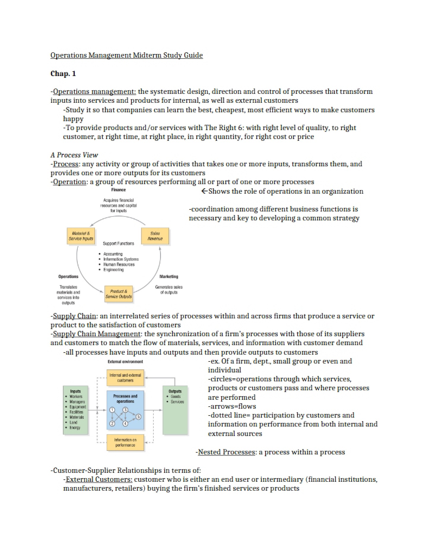 Operations Mgmt Course Material